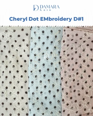 Kain Cheryl Dot Embroidery D#1